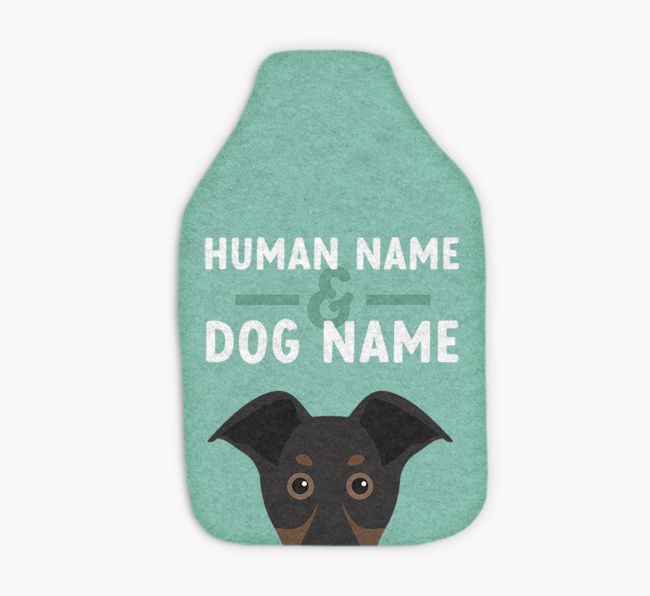 Human and Dog Names: Personalised {breedFullName} Hot Water Bottle